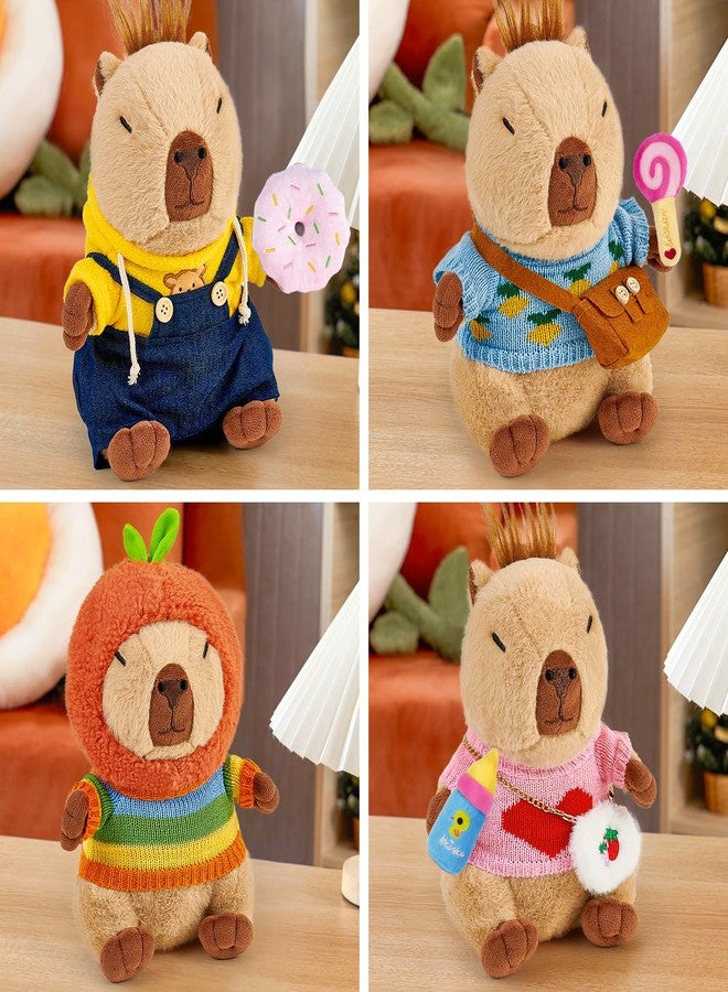 G.C 13 Pcs Plush Stuff Toys with Clothes Accessories Kids Stuffed Animal Toddler Pretend Play Dress Up Birthday Gifts 3 4 5 6 7 8 Year Old Boys Girls - Image 3